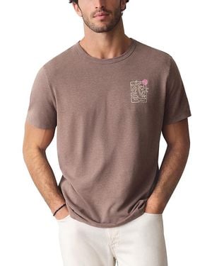 Marine Layer Relaxed Hemp Graphic Tee - Brown