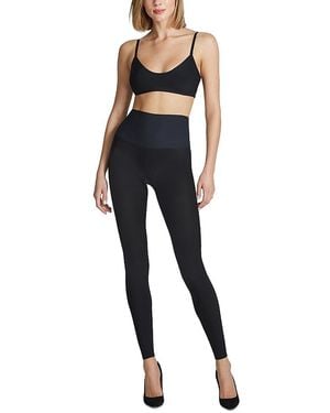 Commando Fleece Lined Footless Tights - Blue