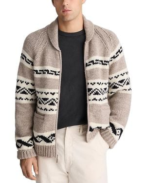Madewell Fair Isle Zip Front Cardigan Jacket - Multicolor