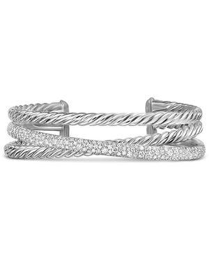 David Yurman Three Row Cuff Bracelet - Gray
