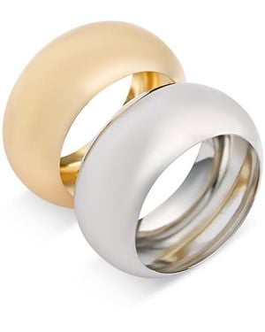 Aqua Bangle, Set Of 2 - White