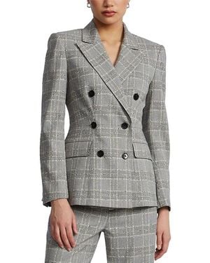 BCBGMAXAZRIA Glen Plaid Blazer - Gray