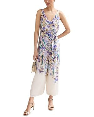 Phase Eight Ethel Floral Jumpsuit - Blue