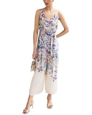 Phase Eight Ethel Floral Jumpsuit - Blue