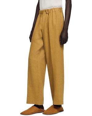 Sandro Alpha Wide Leg Elastic Pants - Yellow
