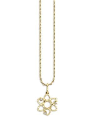 Sydney Evan 14K Celestial Diamond Cosmos Pendant Necklace, 16-18 - Metallic