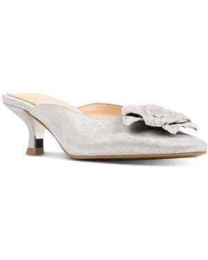 Donald J Pliner Kalinna Mid Heel Mules - White