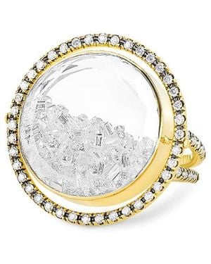 Moritz Glik 18K Diamond Halo Shaker Ring - Metallic