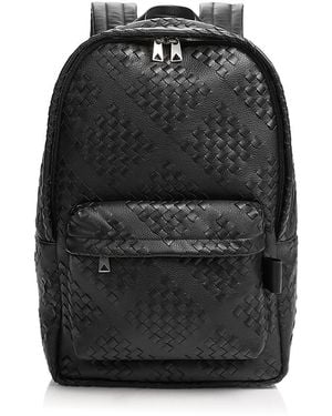 Bottega Veneta Diamonds Dover Leather Backpack - Black
