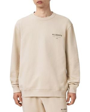 AllSaints Underground Organic Cotton Graphic Sweatshirt - Natural