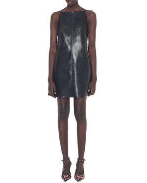 AS by DF Faith Recycled Leather Dress - Blue