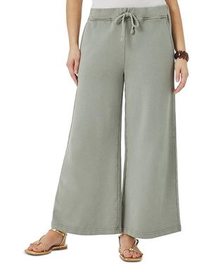 Splendid Greta Terry Cropped Pants - Gray