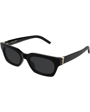 Saint Laurent Rectangular Sunglasses, 52Mm - Black