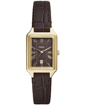 Fossil Raquel Three Hand Watch, 23Mm X 38Mm - Metallic