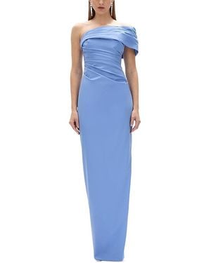 Rachel Gilbert Gale Off-The-Shoulder Gown - Blue