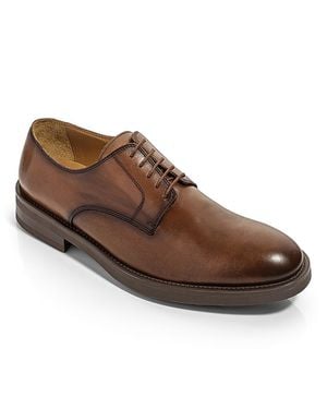 To Boot New York The Dustin Leather Plain Toe Lace-Up Oxford Shoe - Brown