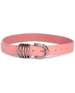 Free People Rori Leather Belt - Pink