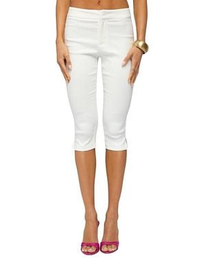 Edikted Sarafina Capri Pants - White