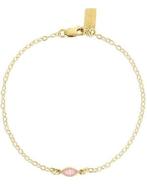 SET & STONES Marquise Birthstone Bracelet - Metallic