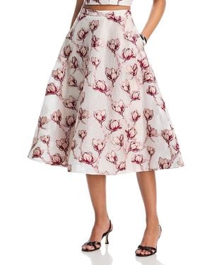 MILLY Noella Midi Skirt - Pink
