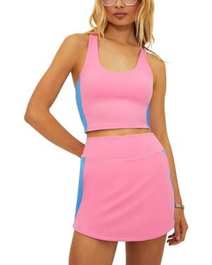 Beach Riot Yara Color Blocked Top - Pink