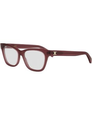 Celine Triomphe Mini Cat Eye Eyeglasses, 54Mm - Purple
