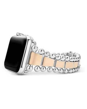 Lagos Smart Caviar 18K Rose & Stainless Steel Apple Watch Bracelet, 42-44Mm - Metallic