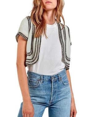 AS by DF Kiki Beaded Capelet - Blue