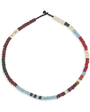 Adina Reyter Sterling Ivy League Full Enamel Mini Bead Collar Necklace - Metallic