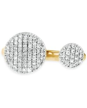 Phillips House Rhodium & 14K & Diamond Double Open Infinity Ring - White