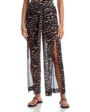 STAUD Hartley Swim Cover Up Pants - Black