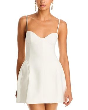 Bardot Silvana Structured Mini Dress - White