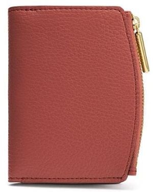 Cuyana Fold Zip Wallet - Red
