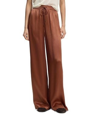 BOSS Tavati Satin Drawstring Pants - Brown