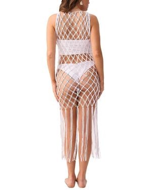 PQ Swim Brynn Beaded Swim Cover-Up - White