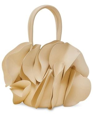 FARM Rio Leather Flower Bag - Natural
