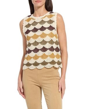 Lyssé Faye Crochet Knit Shell - Natural