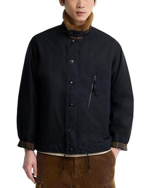 Barbour Macklow Cotton Wax Jacket - Blue