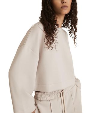 Reiss Freya Cloud Crop Sweater - Natural