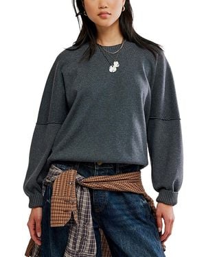 Free People Alma Long Sleeve Sweater - Gray