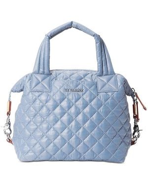 MZ Wallace Small Sutton Deluxe Top Handle Bag - Blue