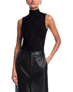 Victoria Beckham Lace Bodysuit - Black