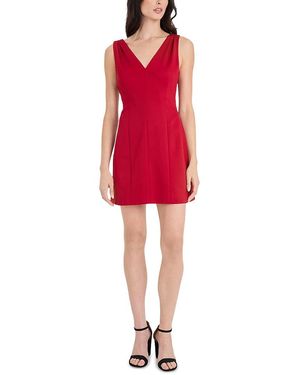 Donna Morgan V Neck Mini Dress - Red