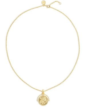 Anabel Aram Pave Pegasus Coin Pendant Necklace, 16-17 - Natural