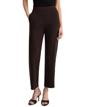 St. John Isabelle Wool Blend Knit Pants - Black