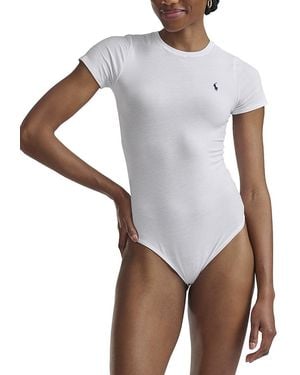 Polo Ralph Lauren Short Sleeve Bodysuit - White