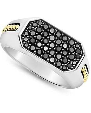 Lagos 18K & Sterling Anthem Diamond Cluster Ring - White