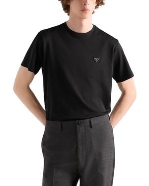 Prada Cotton T-Shirt - Black