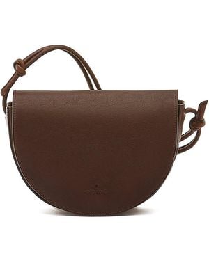 Il Bisonte Snodo Small Leather Crossbody Bag - Brown