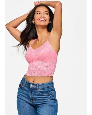 Cosabella Never Say Never Cropped Lace Cami - White